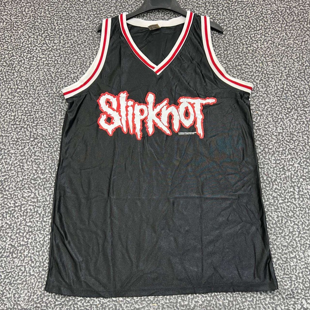 Vintage Slipknot Jersey Shirt Men XXL Black Blue Grape Sleeveless‎ Deadstock New